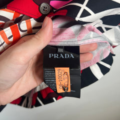 Prada Floral Double Match Shirt Size XL