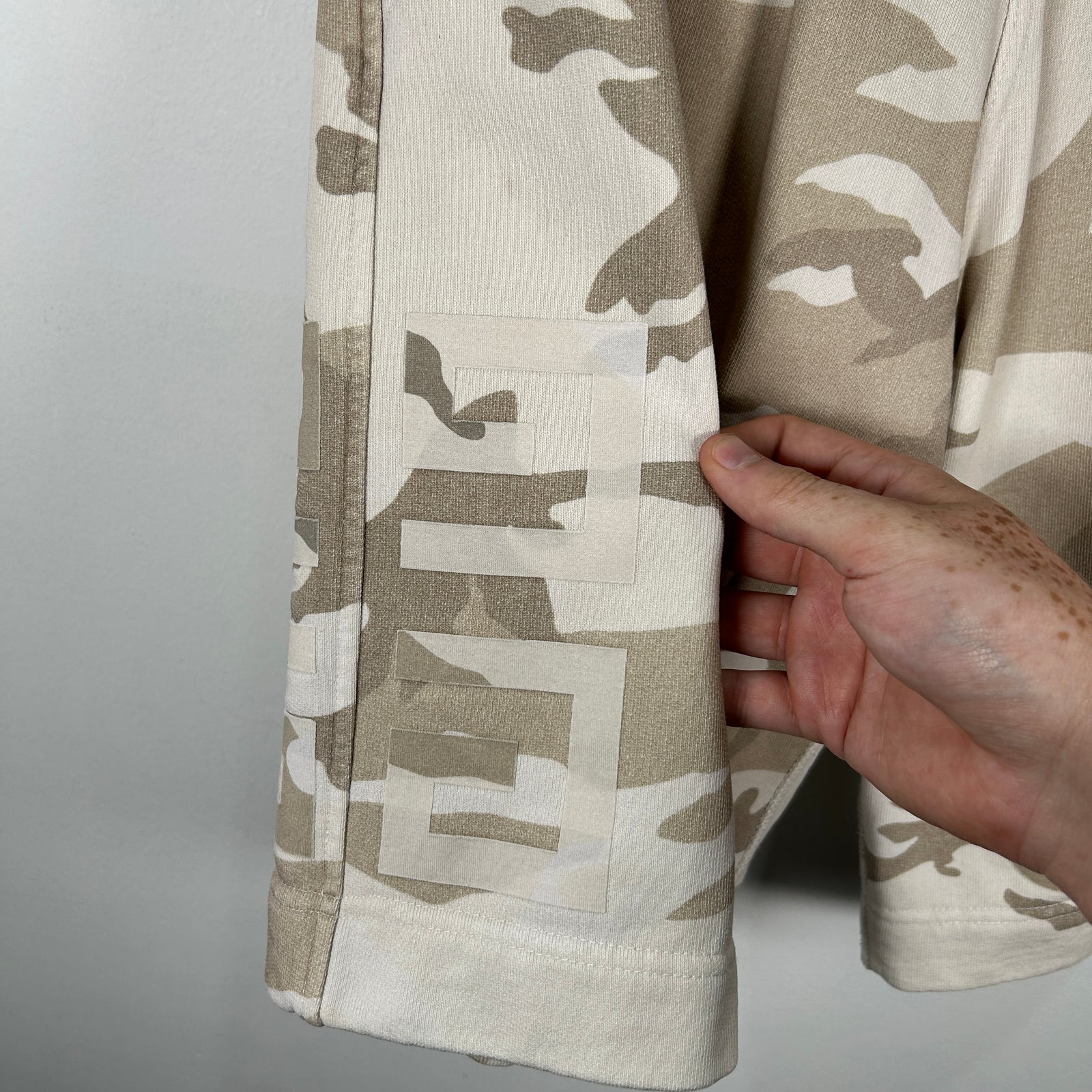 Givenchy Desert Camo Logo Shorts Size L