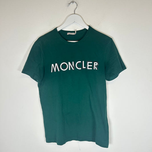 Moncler Green Logo Maglia Tee Size S