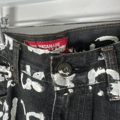 CDG x Junya Darkwash 10 Corso Como Painted Jeans Jeans Size 32
