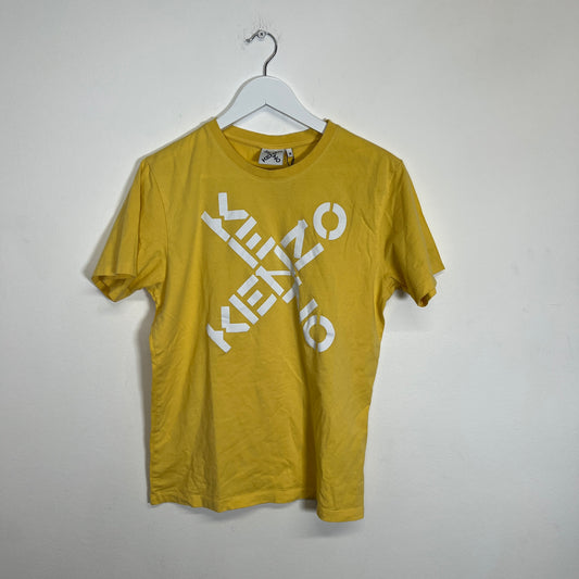 Kenzo Yellow Logo T-Shirt Size M