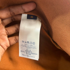 Louis Vuitton Monogram Orange Carpenter Hooded Jacket Size 46