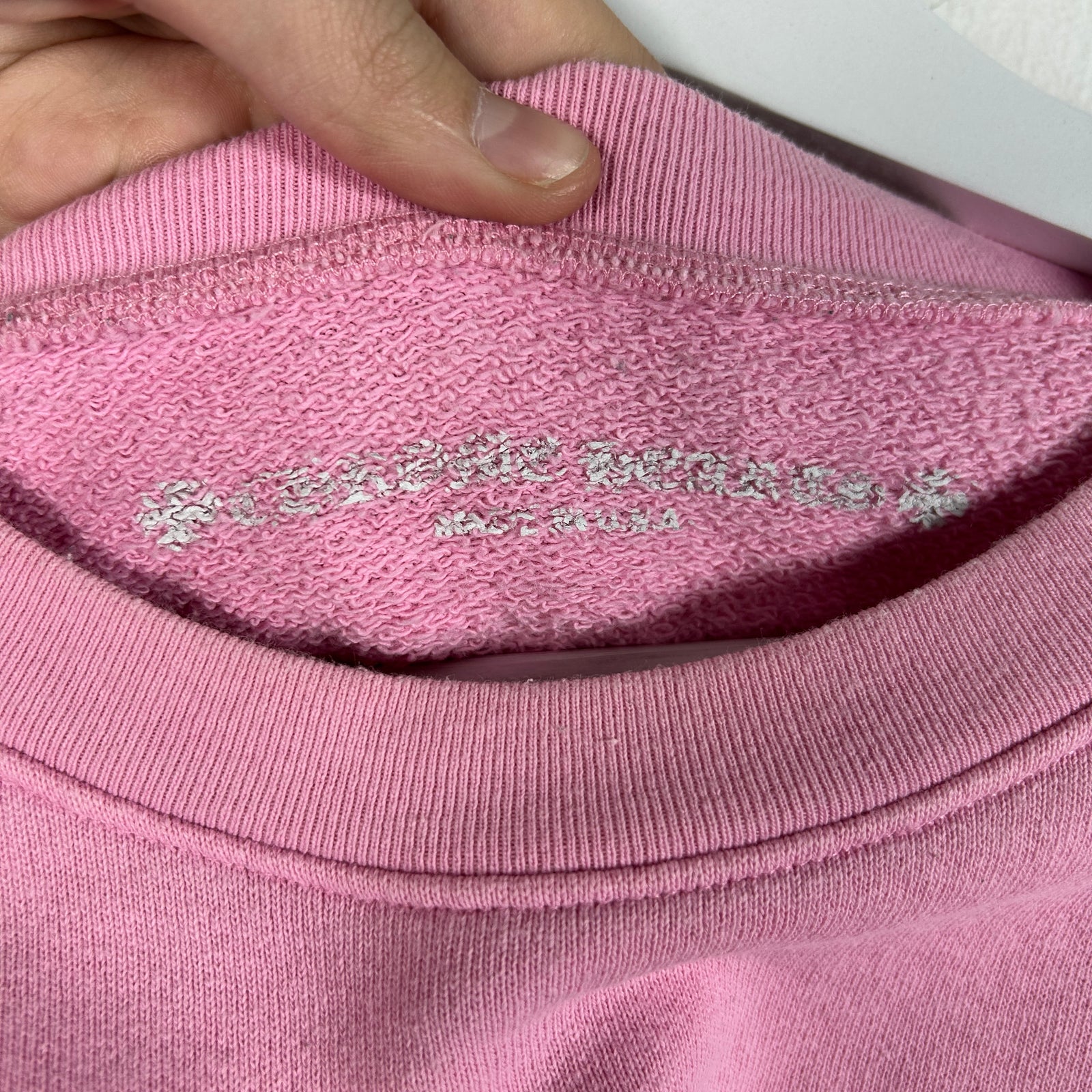 Chrome Hearts Matty Boy 'Vanity Affair' Pink Crewneck Size XXL