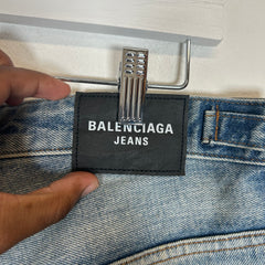 Balenciaga SS22 Lighwash Skater Denim Size S