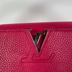 Louis Vuitton Capucines Red Taurillon Leather MM Handbag