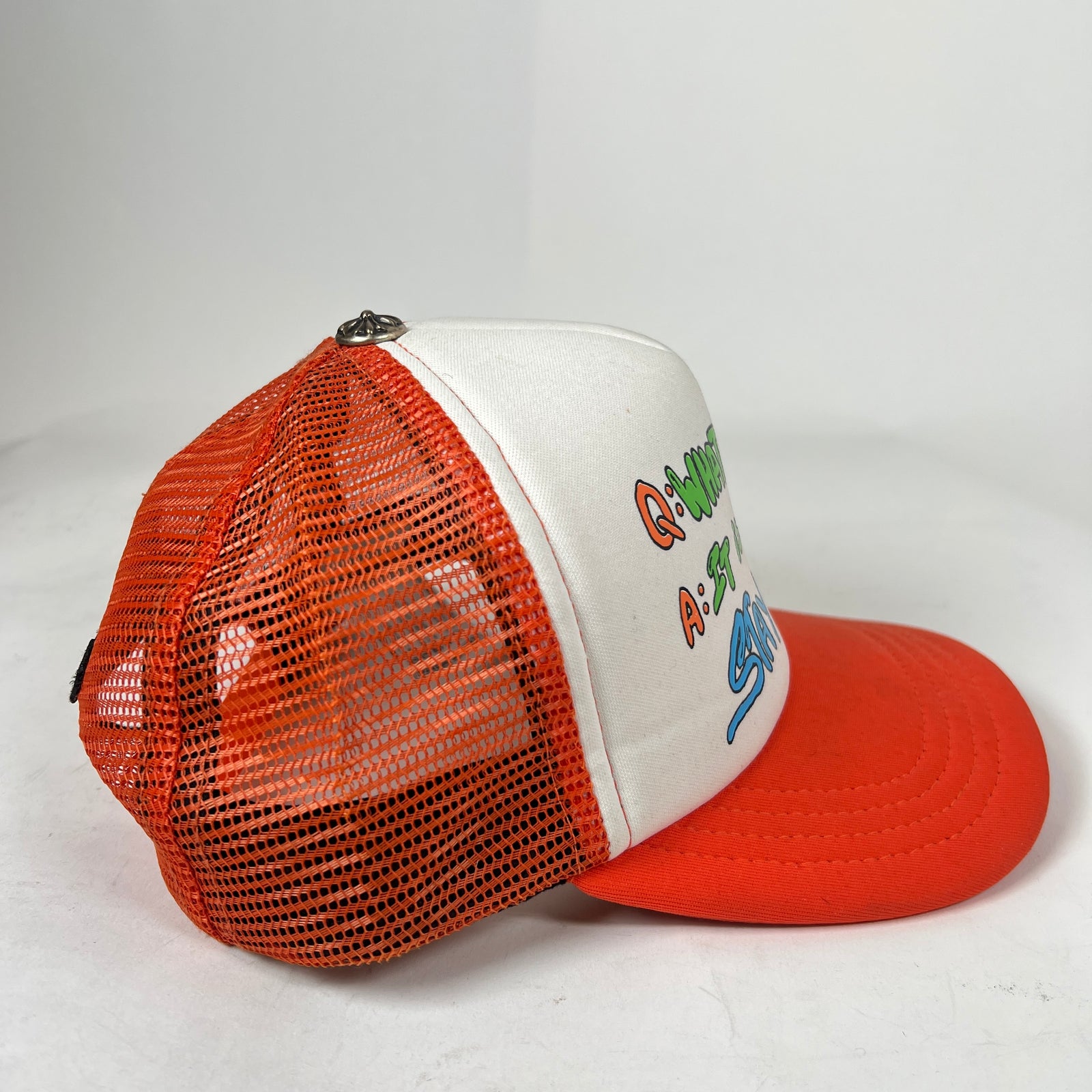 Chrome Hearts Matty Boy Orange Stay Fast Trucker Hat