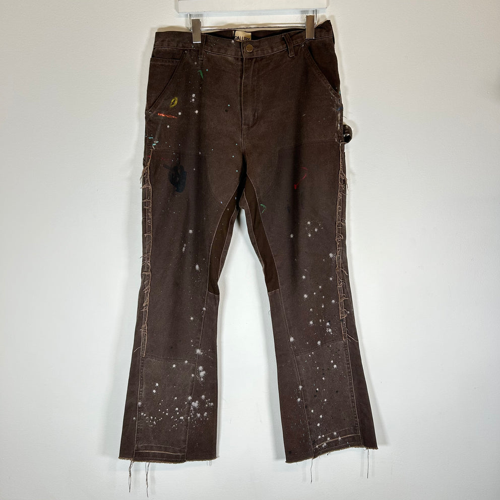Gallery Dept Brown Flared Carpenter Pants Size 32