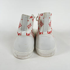 Louis Vuitton Red Monogram Tattoo High Tops LV 9