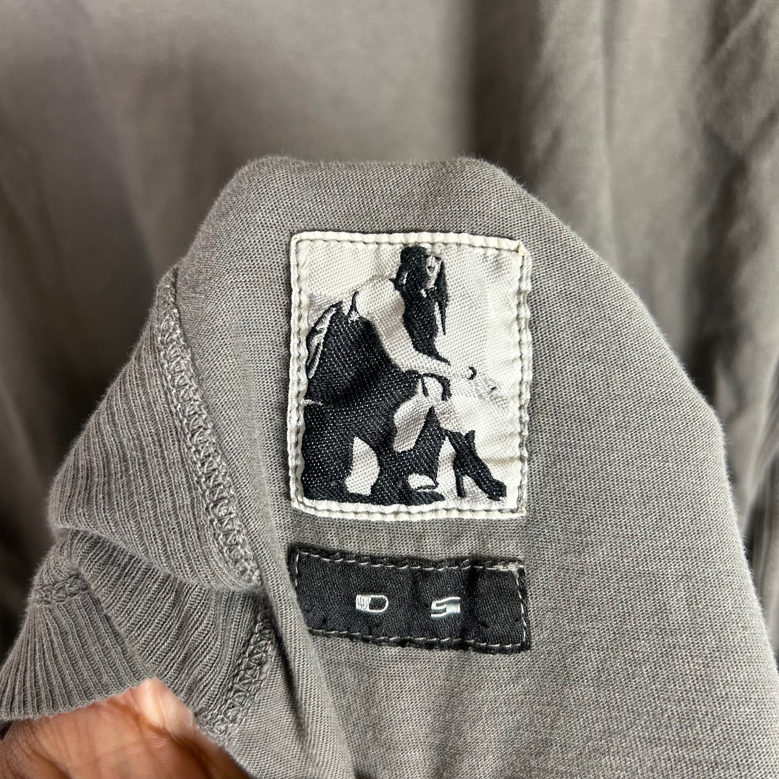 Rick Owens DRKSHDW Dark Dust Basic Ribbed Longsleeve