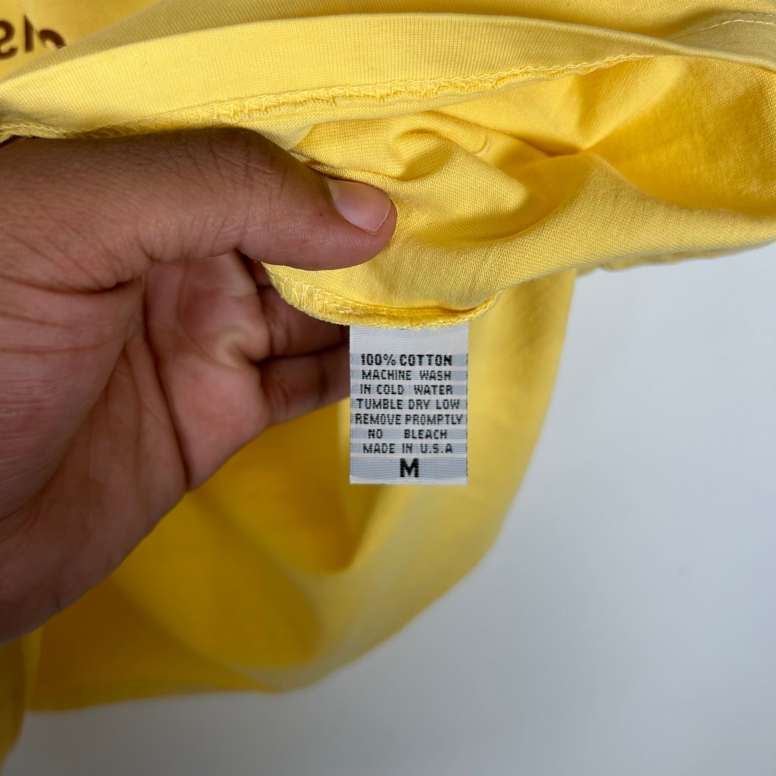 Sicko Yellow Born Unwanted Tee Size M