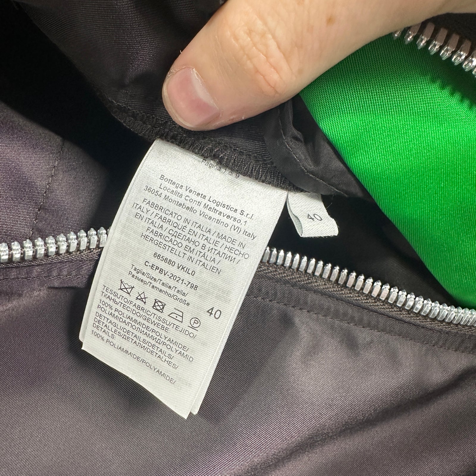 Bottega Veneta Multi-Zip Nylon Overalls Size M