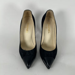 Chanel Vintage Suede Pump Heel Size 39