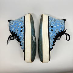 Amiri Light Blue Bandana High Top Sneaker Size 43
