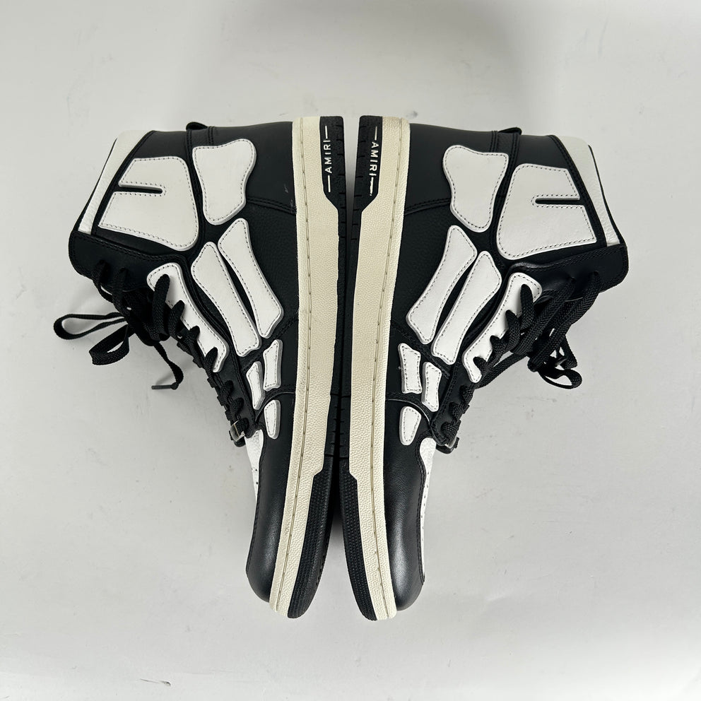Amiri Skel Court Hi Top Black/White Size 45