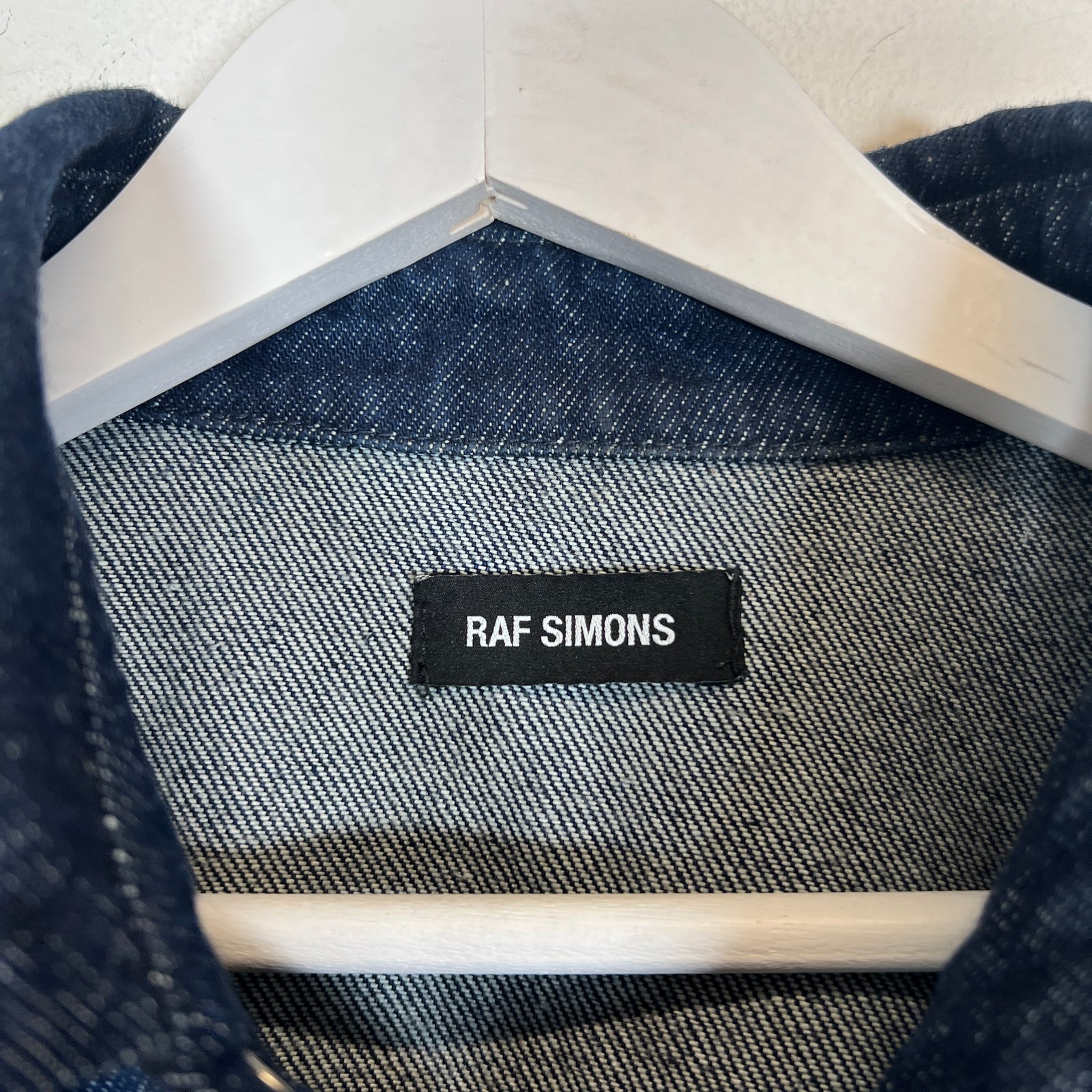 Raf Simons Dark Navy Denim Overshirt Size L