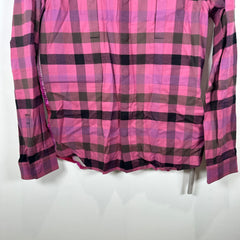 Rick Owens Hot Pink / Fuchsia Plaid Flannel Size 48