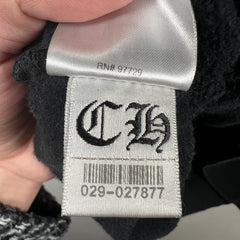 Chrome Hearts Black Glitter Horseshoe Hoodie Size L