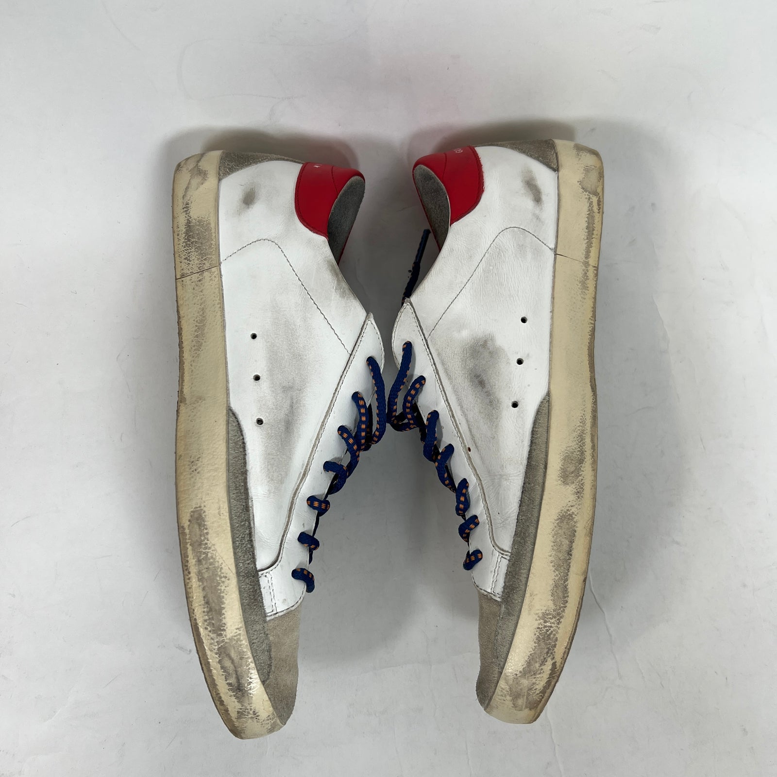 Golden Goose White/Red Superstar Sneaker Size 43