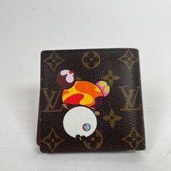Louis Vuitton x Takashi Murakami 2004 Monogram Panda Marco Wallet