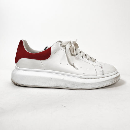 Alexander Mcqueen White/Red Low Sneaker Size 11