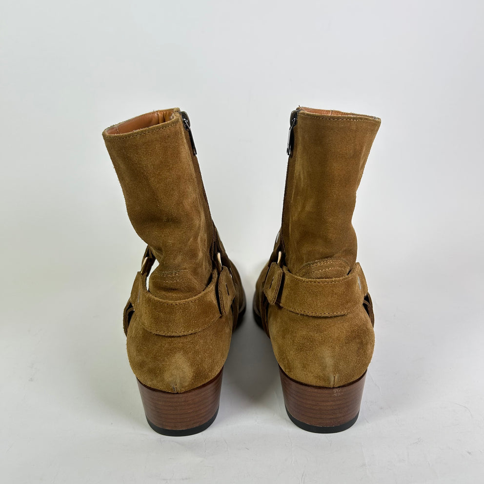 Saint Laurent Paris Suede Wyatt Boots