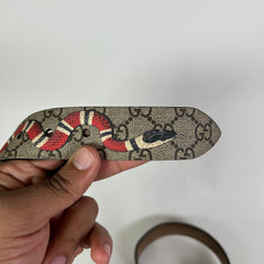 Gucci Supreme King Snake Belt Size 100