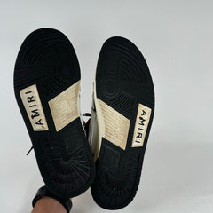 Amiri Black/White Skeleton Low Top Sneaker Size 42