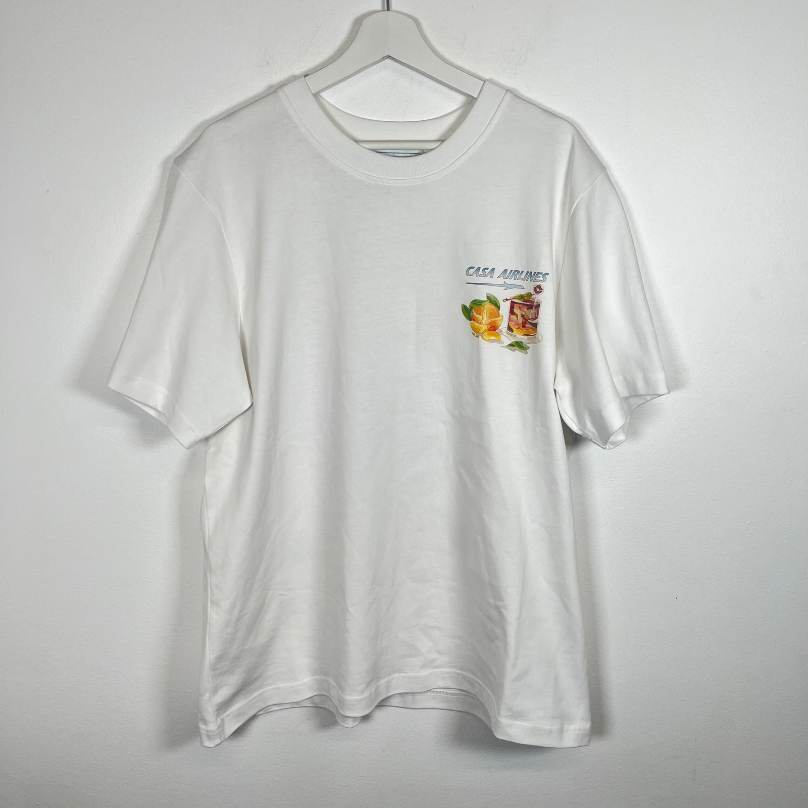 Casablanca 'Airlines' White T-Shirt Size 2XL