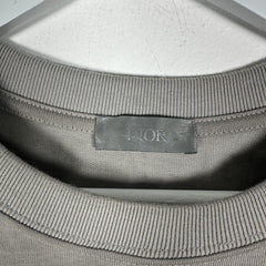 Dior AW/23 'CD' Interlaced Logo Grey T-Shirt Size M