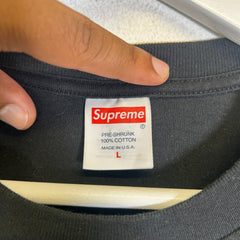 Supreme Black Tonal Box Logo T-Shirt Size L