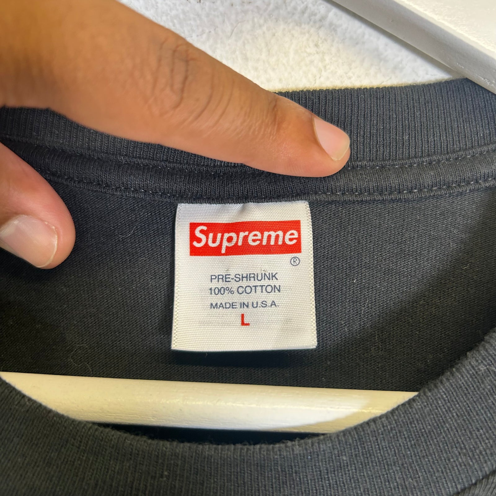 Supreme Black Tonal Box Logo T-Shirt Size L
