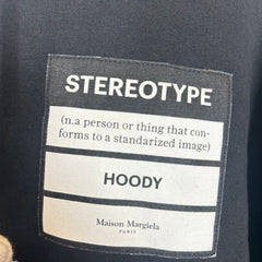 Maison Margiela Black Stereotype Hoodie Size L