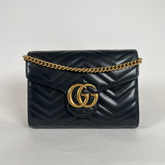 Gucci GG Marmont Matelasse Wallet On Chain
