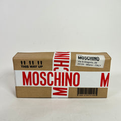 Moschino SS26 Shipping Box Clutch Bag