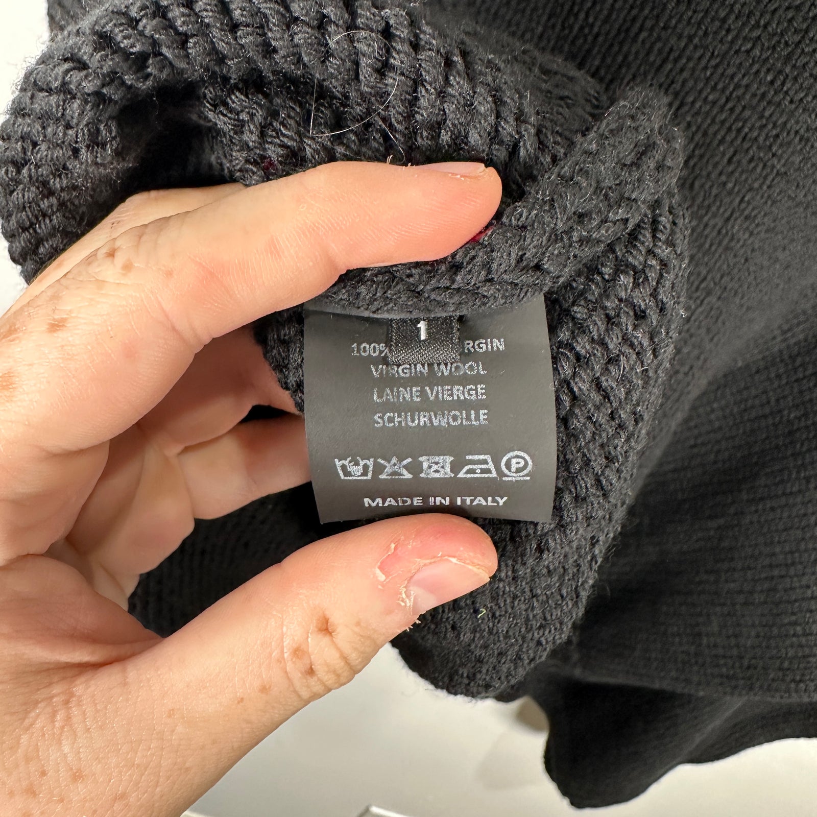 Raf Simons 'Love New York RS' Cropped Knit Sweater Size S