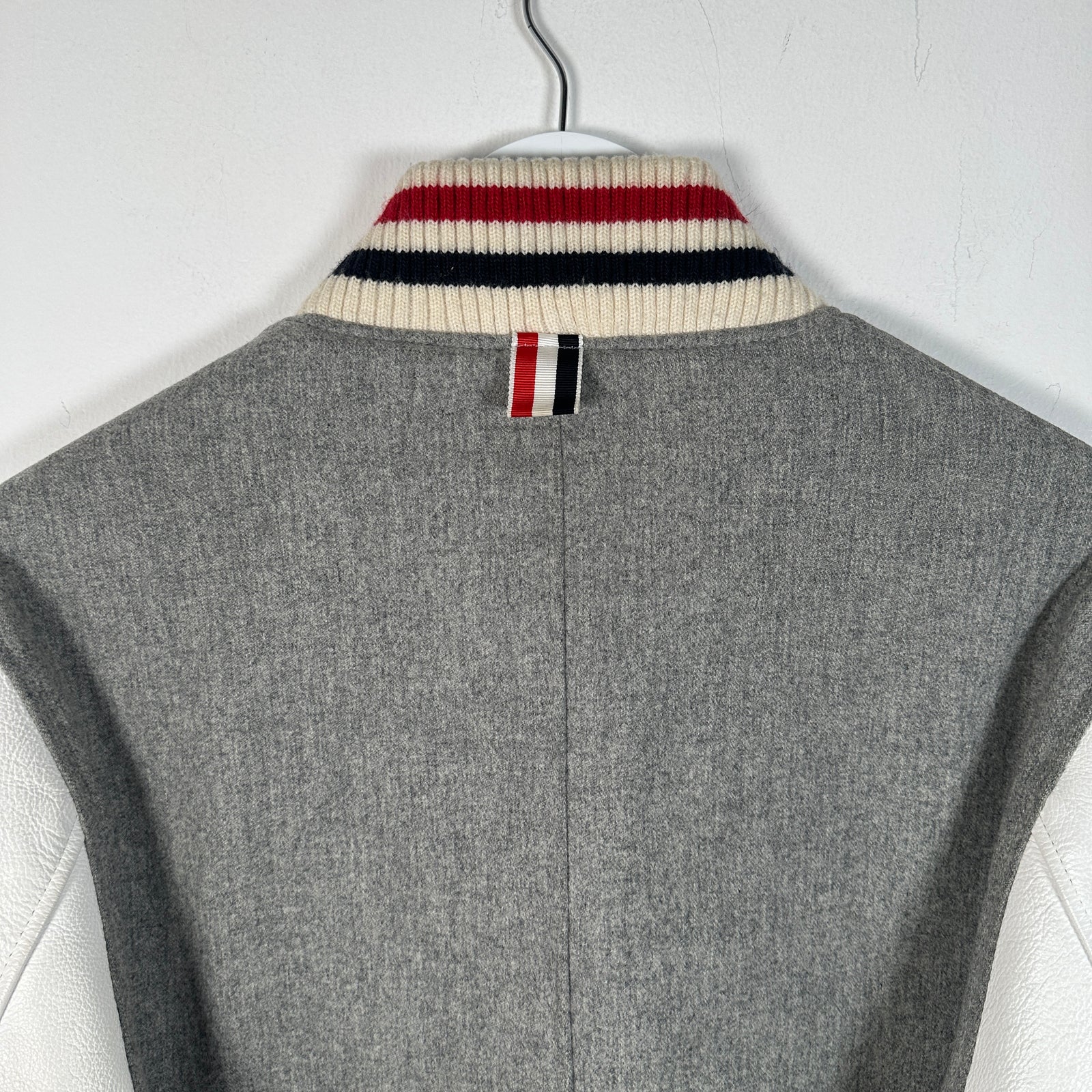 Thom Browne Grey Varsity Jacket Size 0