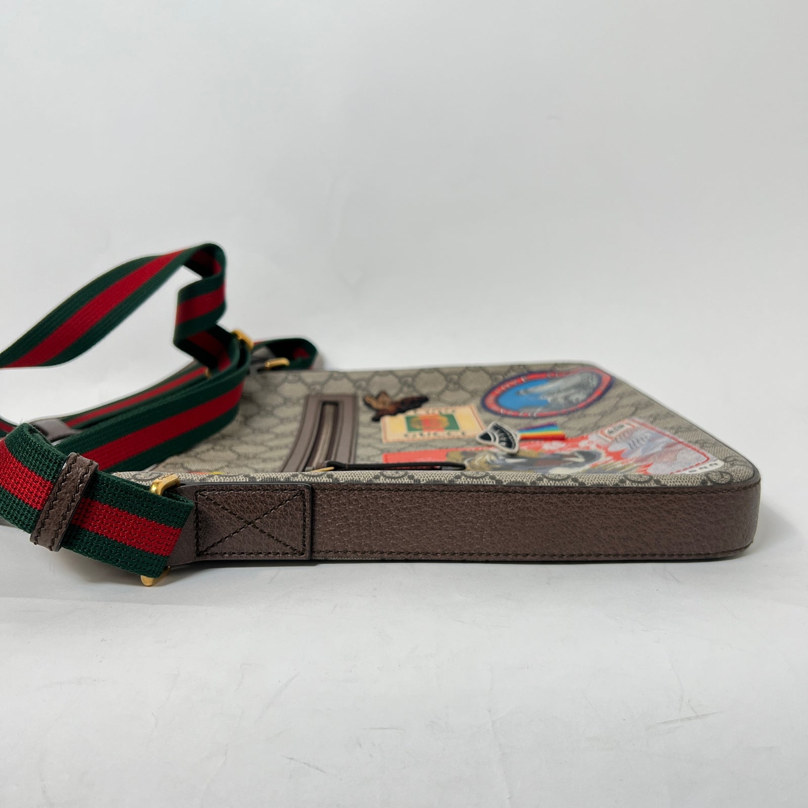 Gucci GG Monogram Courrier Patch Messenger Bag