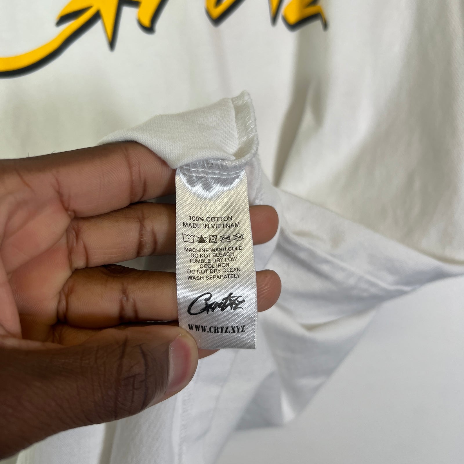 Corteiz White Allstarz Logo T-Shirt Size M