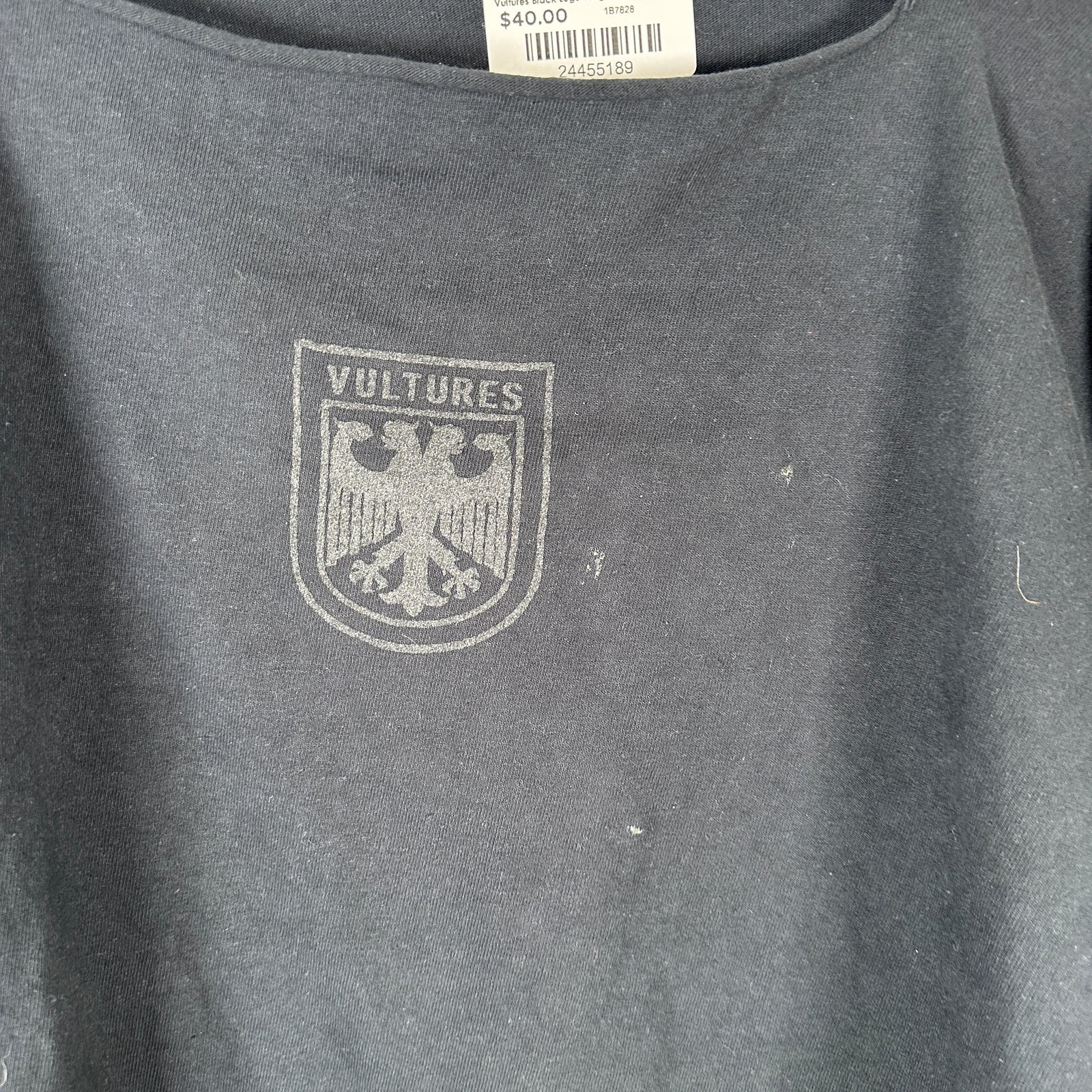 Vultures Black Logo Longsleeve Shirt Size 1