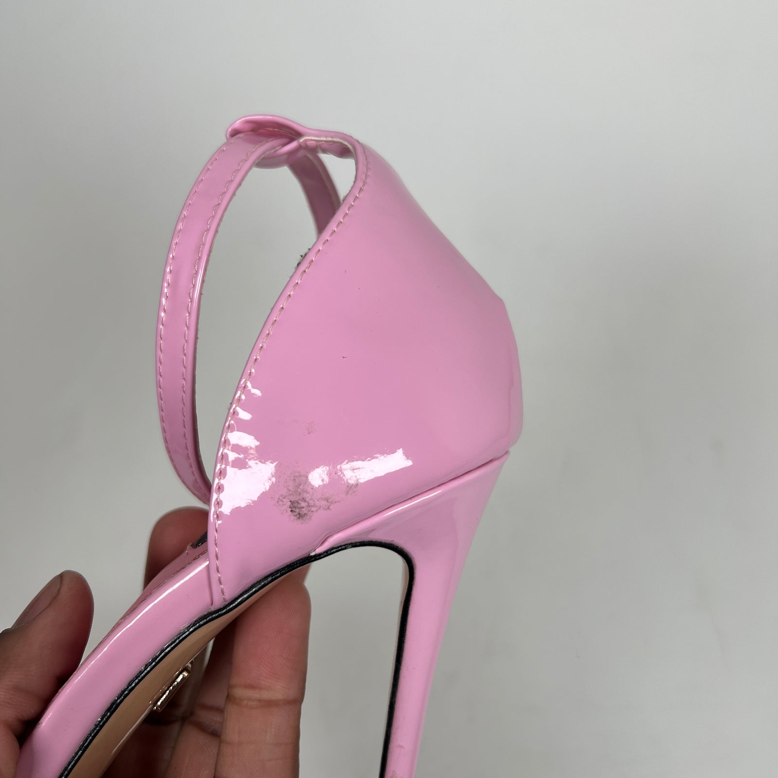 Dolce & Gabbana Pink Patent Leather Sandals Size 37