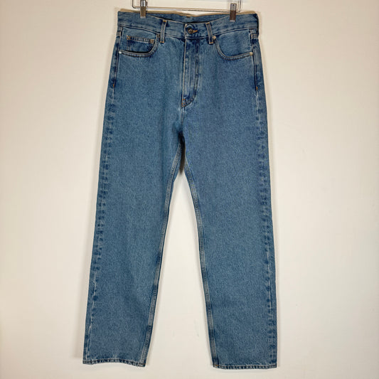 Off-White Blue Sraight Leg Jeans Size 30