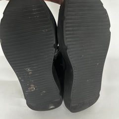 Rick Owens Black Waxed Abstract Ramones Sneaker Size 42.5