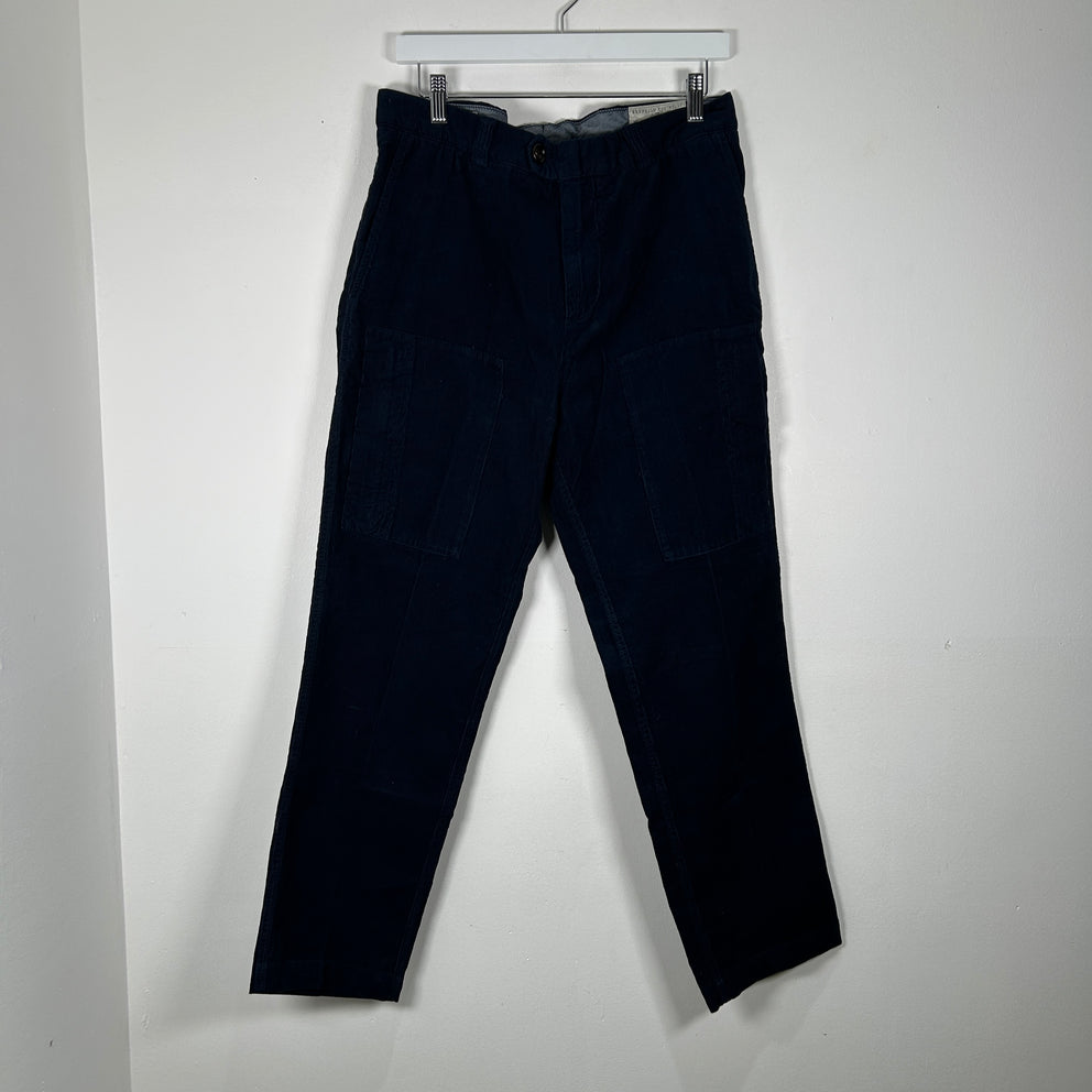 Brunello Cucinelli Blue Corduroy Cargo Pants Size 34