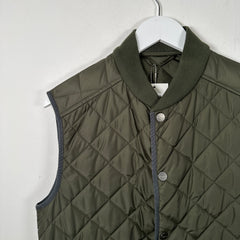 Salvatore Ferragamo Green Puffer Vest Size 48
