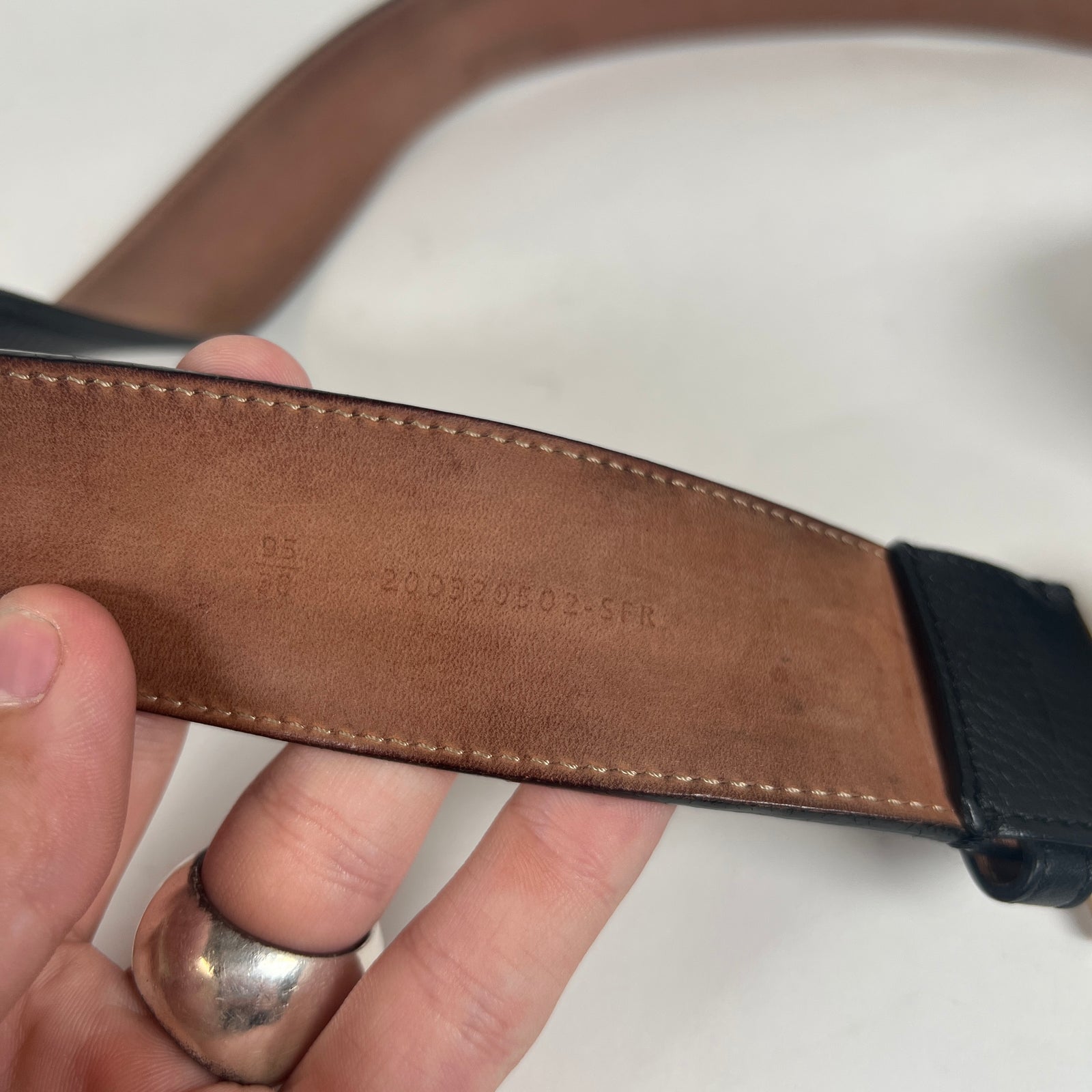 Fendi Gold FF Buckle Belt Sz 95