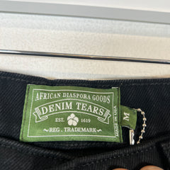 Denim Tears Black Wreath Denim Shorts Size M