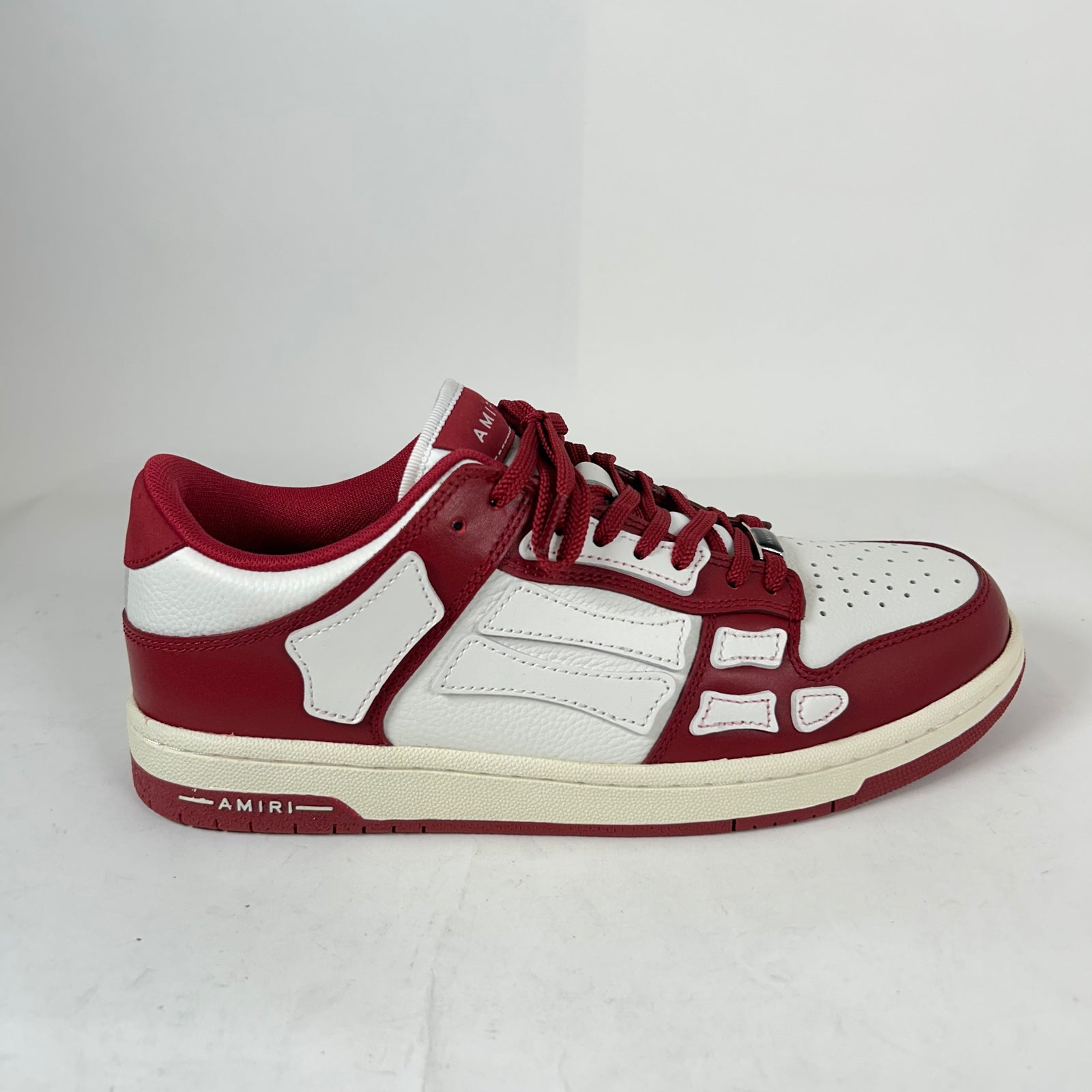 Amiri Burgundy Skel Low-Top Sneaker Size 43