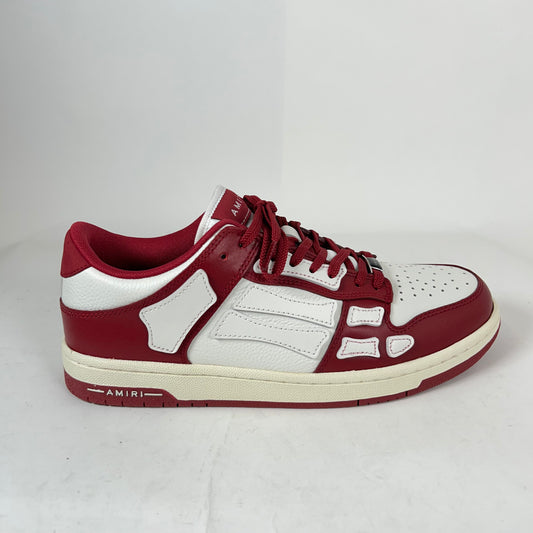 Amiri Burgundy Skel Low-Top Sneaker Size 43