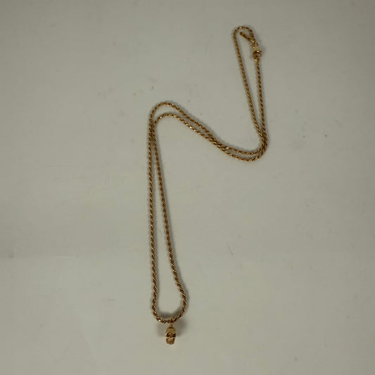 Emanuele Bicocchi Gold Skull Necklace