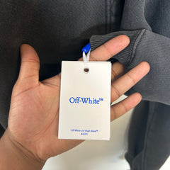 Off-White Grey Super Moon Hoodie Size L